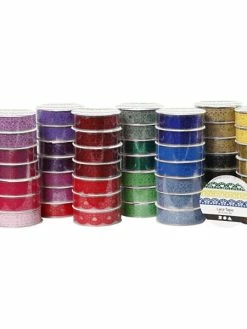 Creativ Company Ruban Adhésif Dentelle, L: 15 Mm, Couleurs Assorties, 56X3M
