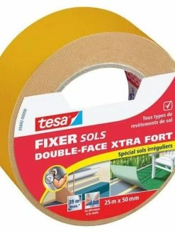 Ruban Adhésif Extra Fort Double Face Sols Irréguliers Tesa 25m X 50mm
