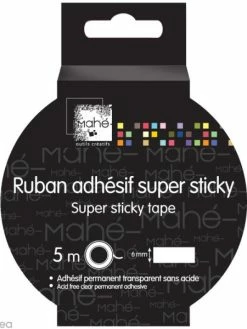 Mahé Ruban Adhésif Extra Fort Rouge - 6 Mm X 5 M