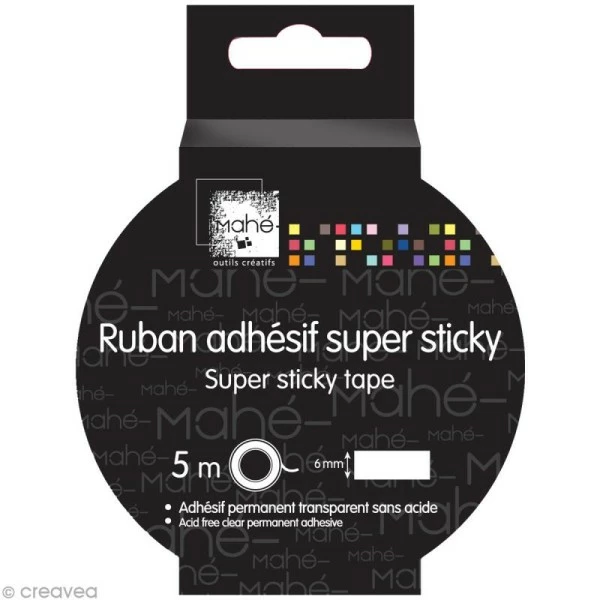 Mahé Ruban Adhésif Extra Fort Rouge - 6 Mm X 5 M 1 Mahé Ruban Adhésif Extra Fort Rouge - 6 Mm X 5 M