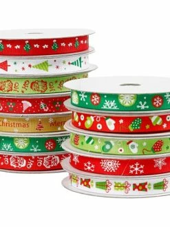 Creativ Company Ruban De Noël - 10 Mm X 3 M - 12 Pcs