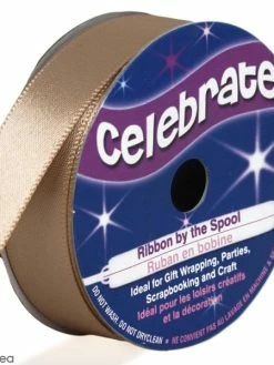 Celebrate Ruban De Satin - Beige - 13 Mm X 6 M