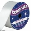 Celebrate Ruban De Satin - Blanc - 25 Mm X 4 M