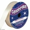 Celebrate Ruban De Satin - Blanc Crème - 13 Mm X 6 M