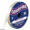 Celebrate Ruban De Satin - Blanc Crème - 6 Mm X 6 M