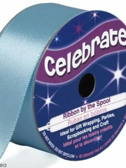 Celebrate Ruban De Satin - Bleu Ciel - 25 Mm X 4 M