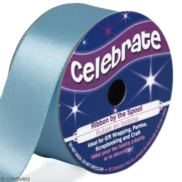 Celebrate Ruban De Satin - Bleu Ciel - 25 Mm X 4 M 1 Celebrate Ruban De Satin - Bleu Ciel - 25 Mm X 4 M