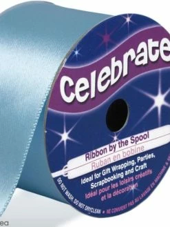 Celebrate Ruban De Satin - Bleu Ciel - 38 Mm X 4 M