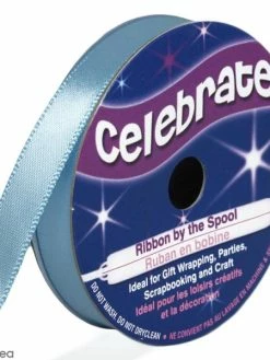 Celebrate Ruban De Satin - Bleu Ciel - 9 Mm X 6 M