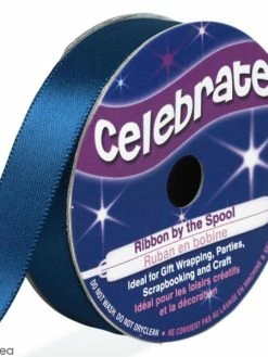 Celebrate Ruban De Satin - Bleu Cobalt - 13 Mm X 6 M