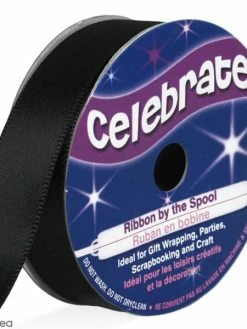 Celebrate Ruban De Satin - Noir - 13 Mm X 6 M