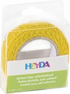 Heyda Ruban Dentelle Tissu Adhésif - Jaune