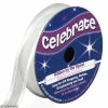 Celebrate Ruban En Organza Avec Liseré - Blanc - 12 Mm X 5 M