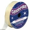 Celebrate Ruban En Organza - Blanc Cassé - 12 Mm X 6 M