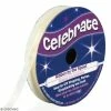 Celebrate Ruban En Organza - Blanc Cassé - 6 Mm X 8 M
