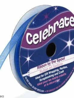 Celebrate Ruban En Organza - Bleu Roi - 6 Mm X 8 M
