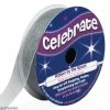 Celebrate Ruban En Organza - Gris Perle - 12 Mm X 8 M