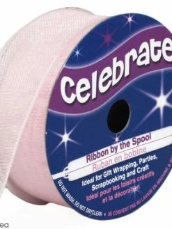 Celebrate Ruban En Organza - Rose Clair - 20 Mm X 5 M