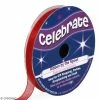 Celebrate Ruban En Organza - Rouge - 6 Mm X 8 M