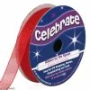 Celebrate Ruban En Organza - Rouge - 9 Mm X 8 M
