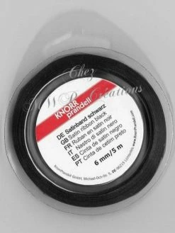 Knorr Prandell Ruban En Stain 6Mm En Rouleau De 5M - Noir -