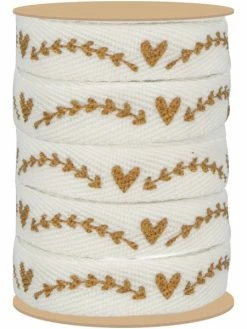 Ruban Fantaisie Artemio Collection On Se Marie - Frise Coeur - 1 X 5 M