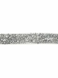 Creativ Company Ruban Fantaisie Brillant - Argenté - 1 Cm X 5 M