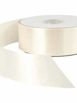 Creativ Company Ruban Satin 38 Mm - Blanc Crème - 50 M