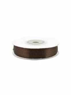 La Mercerie De Vally Ruban Satin Marron Foncé 875 Largeur 3 Mm