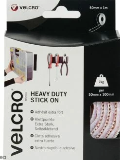 VELCRO® Ruban Velcro - A Coller - Fixation Extrême - Blanc - 50 Mm X 1 M