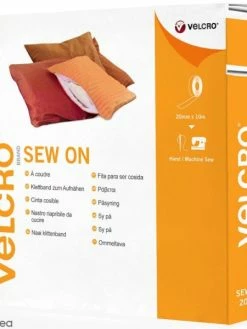 VELCRO® Ruban Velcro Pour Tissus - A Coudre - Blanc - 20 Mm X 10 M