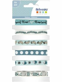 Rubans Artemio - Hiver - 1 Cm X 1 M - 6 Pcs
