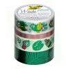 FOLIA Rubans Autocollants Déco Washi-Tape "Hotfoil" - Vert Irisé