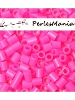 Perlesmania S1175039 PAX 1000 Perles à Repasser Rose Fluo