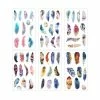 Perlesmania S11878604 PAX 6 Feuilles De Stickers Boho Chic, Plumes Customisation Et Scrapbooking