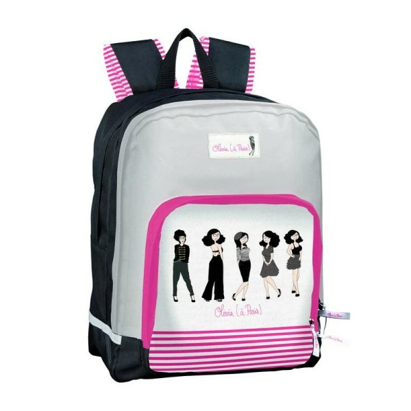 Elba Sac à Dos "Olivia (à Paris)" - Marinière 1 Elba Sac à Dos "Olivia (à Paris)" - Marinière