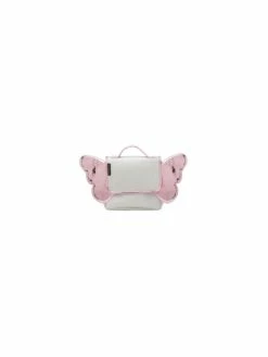 Carameletcompagnie Sac Papillon Argent Rose Paillettes