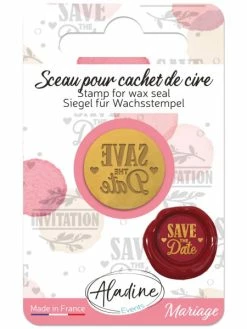 Aladine Sceau Pour Cachet De Cire - Save The Date - 20 Mm