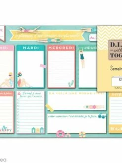 Draeger By Toga Semainier Perpétuel A4 (21 X 29,7 Cm) - Baigneuses - 52 Pages