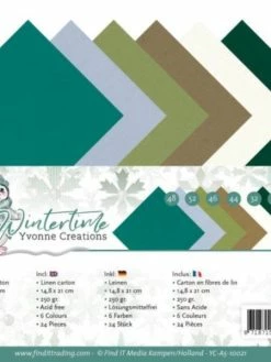 Find It™ Set 24 Cartes Yvonne Creations - Wintertime A5 14.8 X 21 Cm
