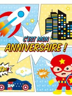 CLAIREFONTAINE Set Cartons D'invitation - Super Héros - 8 Pièces -V-Zug shop set cartons dinvitation super heros 8 pieces p 4