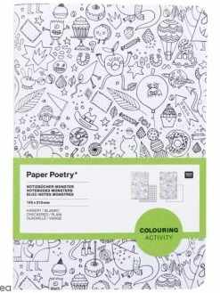 Rico Design Set De Bloc-notes A5 - Monstres - 2 Carnets