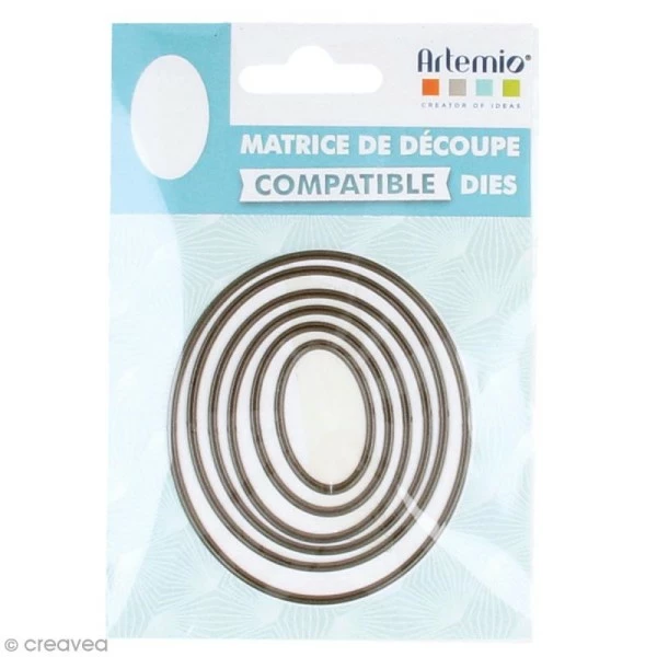 Set De Dies Imbriqués Artemio Petit Format - Ovales - 7,2 Cm- 6 Pcs 1 Set De Dies Imbriqués Artemio Petit Format - Ovales - 7,2 Cm- 6 Pcs