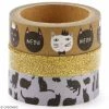 Graine Créative Set De Masking Tape - Chat - 1 Cm Et 2 Cm - 3 Pcs