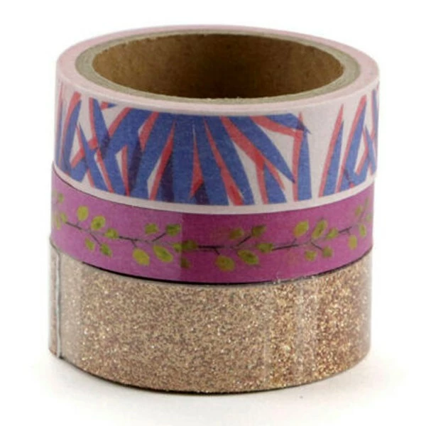 Graine Créative Set De Masking Tape - Feuillage - 1 Cm Et 2 Cm - 3 Pcs 3 Graine Créative Set De Masking Tape - Feuillage - 1 Cm Et 2 Cm - 3 Pcs – Image 3