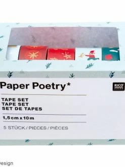 Rico Design Set De Masking Tape - Noël Classique - 1,5 Cm X 10 M - 5 Pcs -V-Zug shop set de masking tape noel classique 15 cm x 10 m 5 pcs p 2
