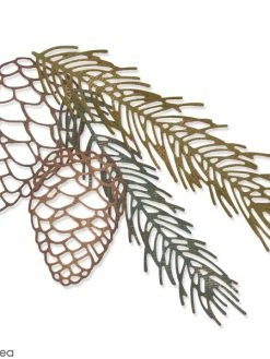 Set De Matrices Sizzix Thinlits - Branche De Pin - 4 Pcs