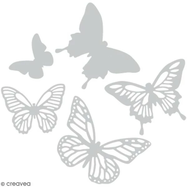 Set De Matrices Sizzix Thinlits - Papillons - 5 Pcs 1 Set De Matrices Sizzix Thinlits - Papillons - 5 Pcs