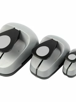 Creativ Company Set De Perforatrices - Ovales - De 25 à 75 Mm - 3 Pcs