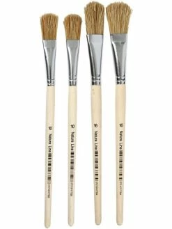 Creativ Company Set De Pinceaux Pour Vernis-colle N° 10 Et 16 4 Pcs